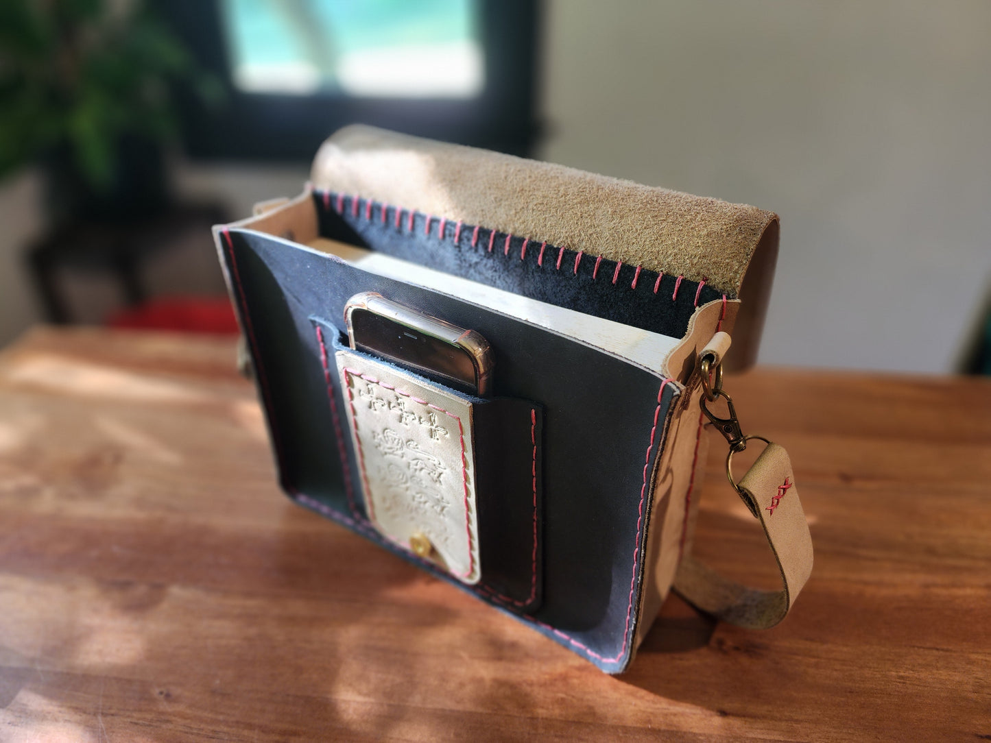 Handmade Genuine New Zealand Leather Messenger Bag