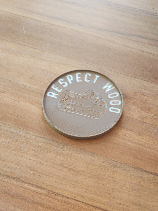 Respect Wood Drink Coaster