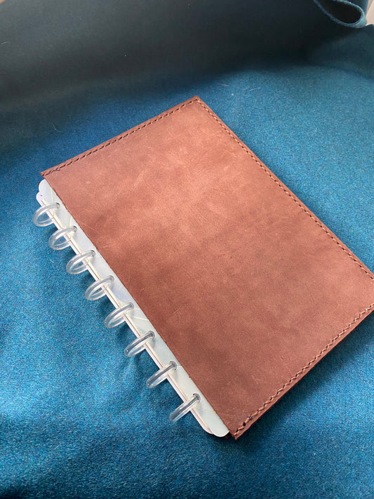 A5 Discbound Leather Notebook